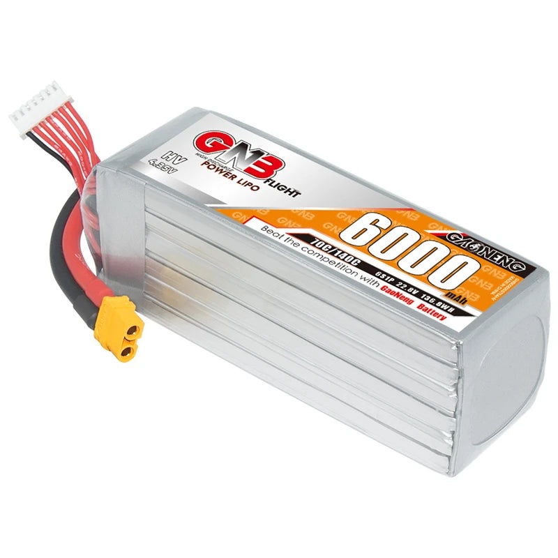 Gaoneng GNB 6S 22.8V 6000mAh 70C/140C HV Lipo Battery With XT60 XT90 T Plug 1Pcs With TRX