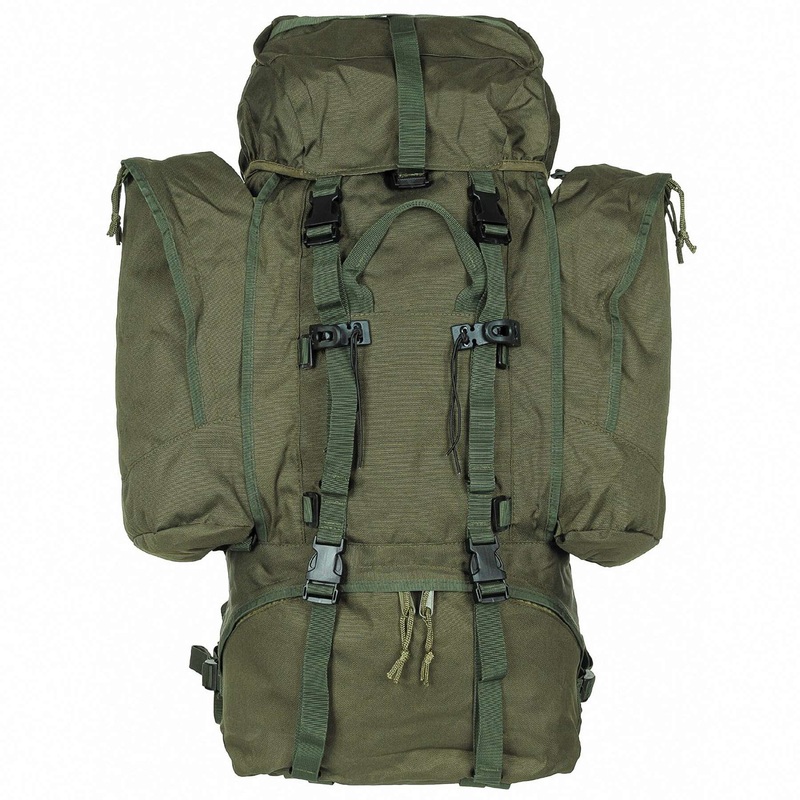 MFH Alpin 110L Olive Backpack with Removable Side Pockets