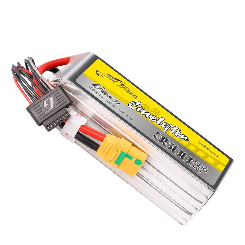 Tattu G-Tech 3500mAh 6S 22.2V 150C LiPo Battery Pack with XT90-S Plug and G-Tech-7P Balance Lead