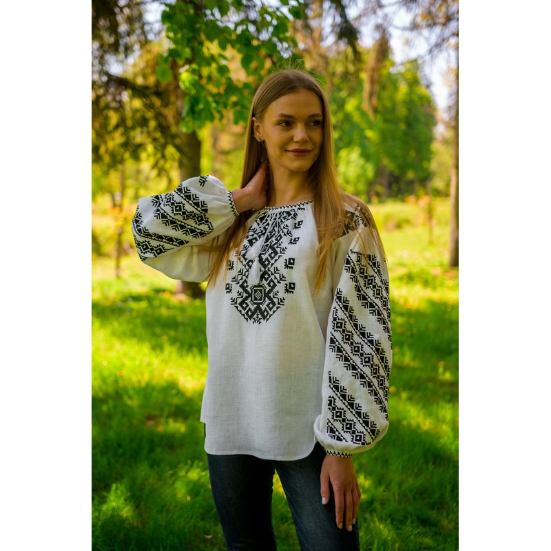 Women's Long Sleeve White "Dawn" Blouse