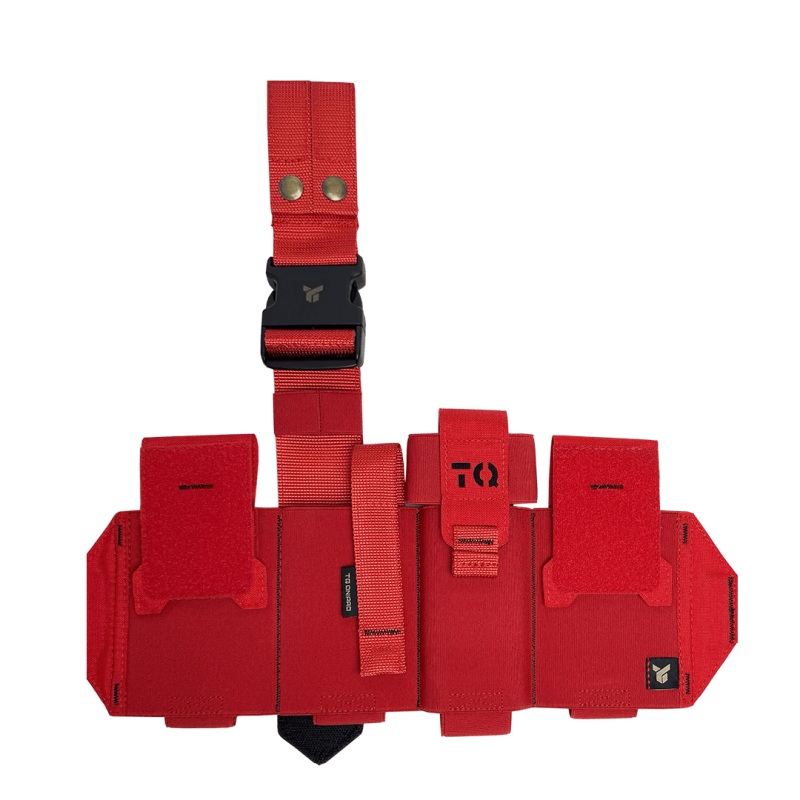 Dnipro First Aid Kit Pouch with Belt and Thigh Attachment, Model PM25 Gen2, Red