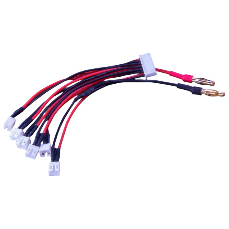 6-way serial charge cable - JST-PH-2.0