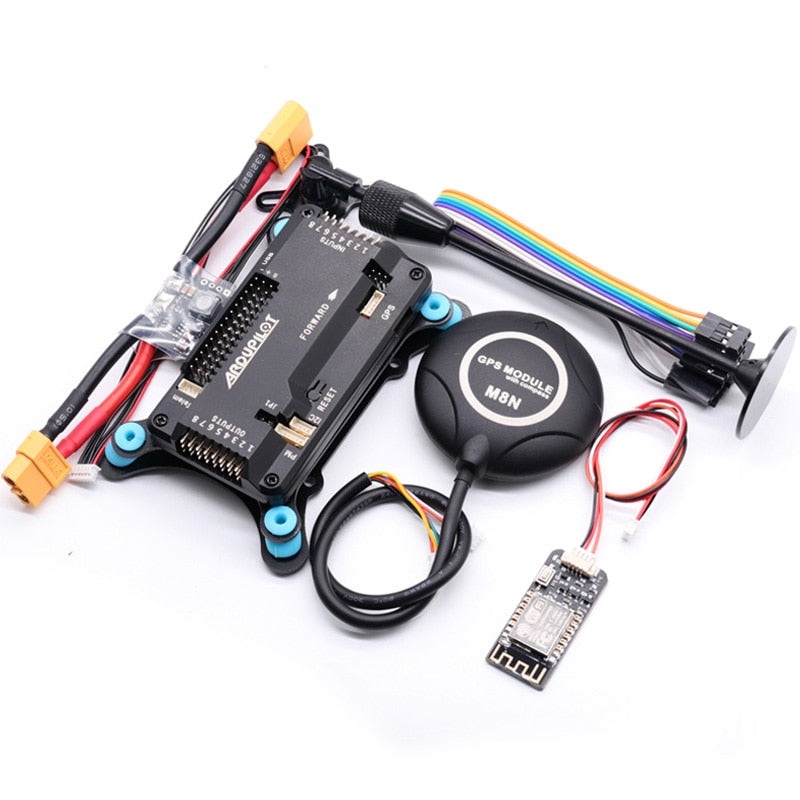 APM2.8 APM 2.8 flight controller Ardupilot +M8N GPS built-in compass +gps stand+shock absorber for RC Quadcopter Multicopter Vertical PackageA