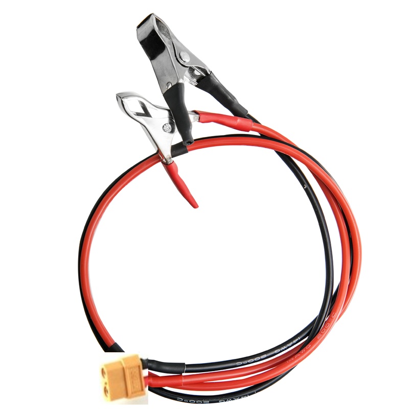 Car Battery Alligator Clips to XT60 female for powering ISDT,TOOLKITRC,HOTA chargers