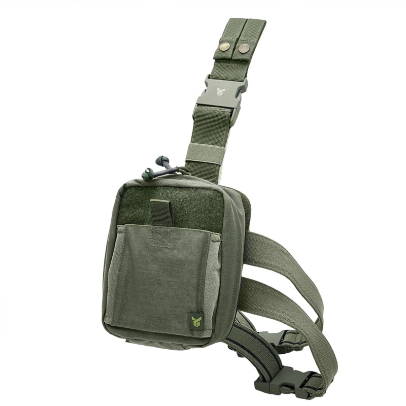 Dnipro Medical Kit Pouch with Platform for Gear and Thigh Attachment, Olive