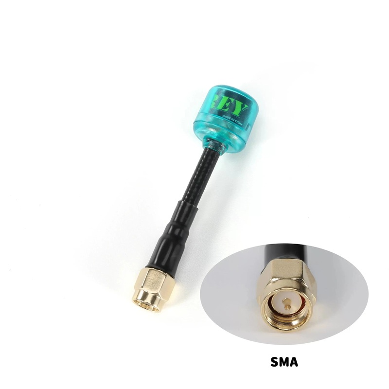 FlyFishRC Osprey 5.8Ghz RHCP SMA Antenna 60mm - Cyan