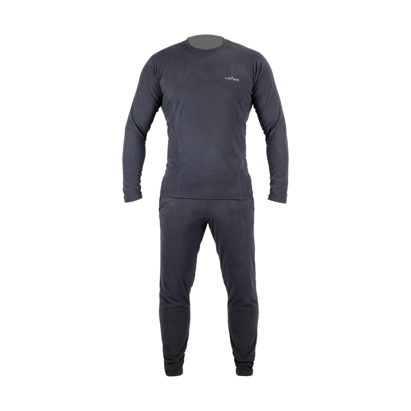 Men's Tribe Microfleece Base Layer Set (Shirt and Pants) - Gray