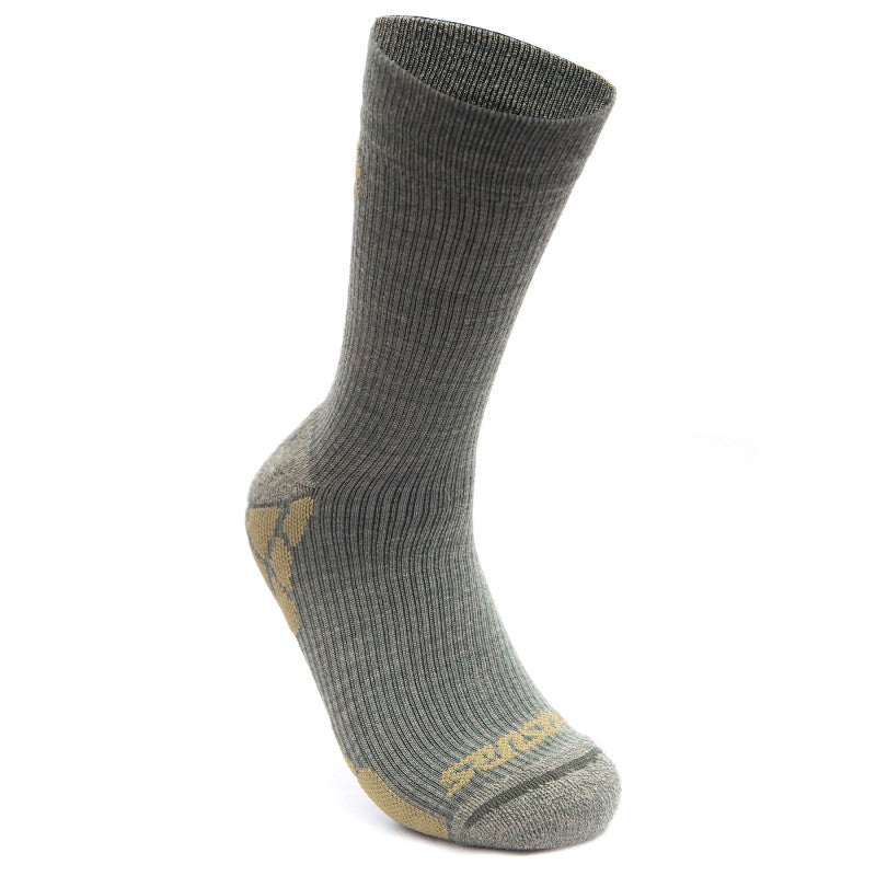 Sensor Merino Hiking Socks in Khaki/Safari Size 9-11