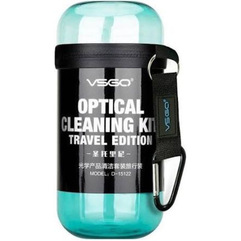 VSGO Optical Cleaning Kit Travel Edition (Blower + Lens Pen + Suede Cloth + 5 Lens Cleaning Cloths + 30ml Lens Cleaner + 10 Wet Wipes)