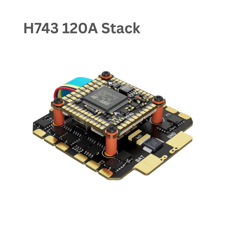 DakeFPV H743 BLS 12S 120A 30x30 FC & ESC Stack