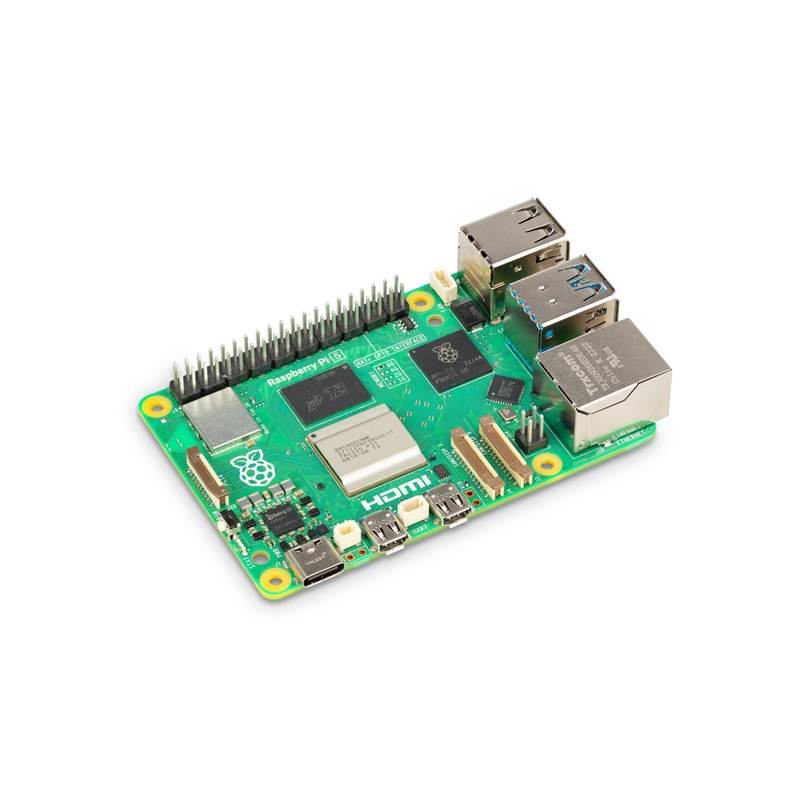 Raspberry Pi 5 8GB Development Computer, 2.4GHz CortexA76, VideoCore VII, Dual 4Kp60, WiFi ac, BT 5.0, PCIe, GbE