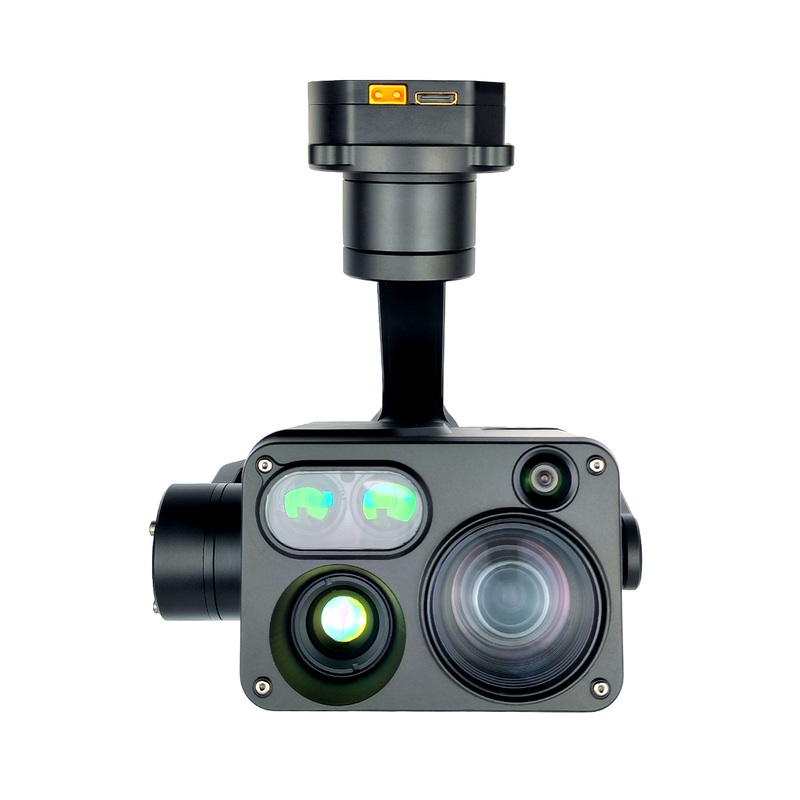TOPOTEK KHT30B High 4 Sensor Drong Gimbal - 30X optical zoom +Fixed-focus 1080P+640512 IR thermal imaging +1800m laser range finder