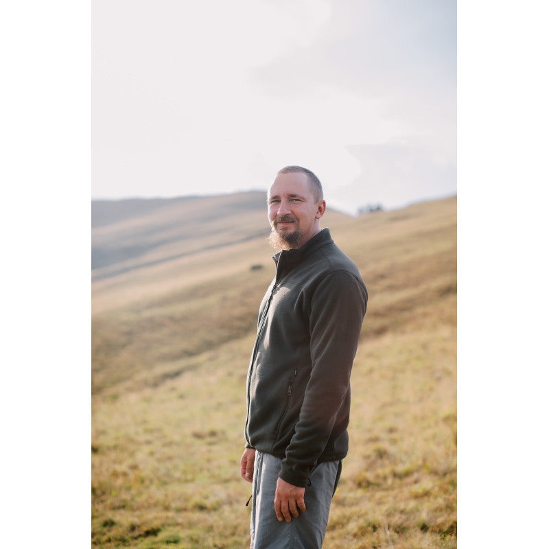Tribe Full Zip Olive Fleece Jacket
