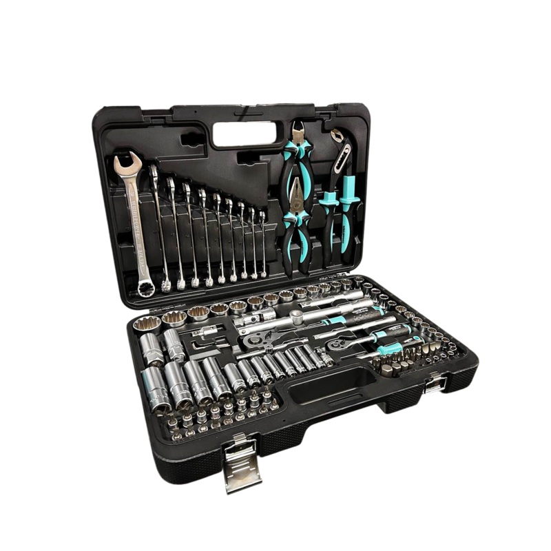 104-Piece Universal Tool Set 1/4"-1/2" for 4-32mm Applications