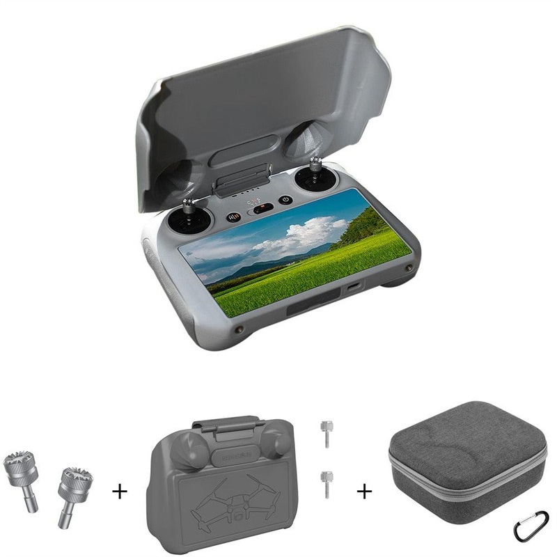 For DJI Mini 3 Pro Remote Control Sunhood 2in1 Controller Protector For DJI RC Hard Case Sun Hood Mini3 Accessories Cover Set Sunhood