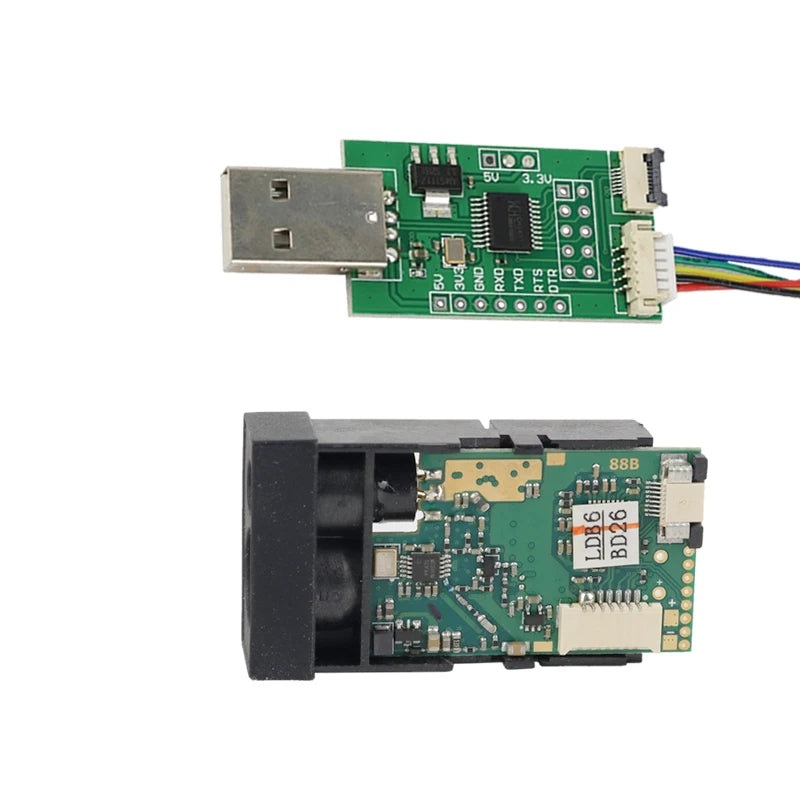 Meskernel LDK-40 40m Laser Distance Meter Module, Laser Displacement Sensor, TTL/RS232/RS485, 2mm, 3Hz 0.03-40m