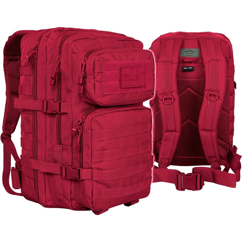 MI-TEC U Compact Large Rugged Backpack in Lignal Red