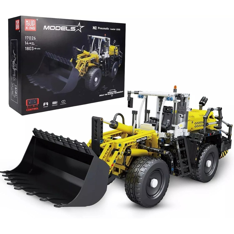 Mould King 17026 Pneumatic Loader Building Model with Motor/APP Remote 1803 PCS