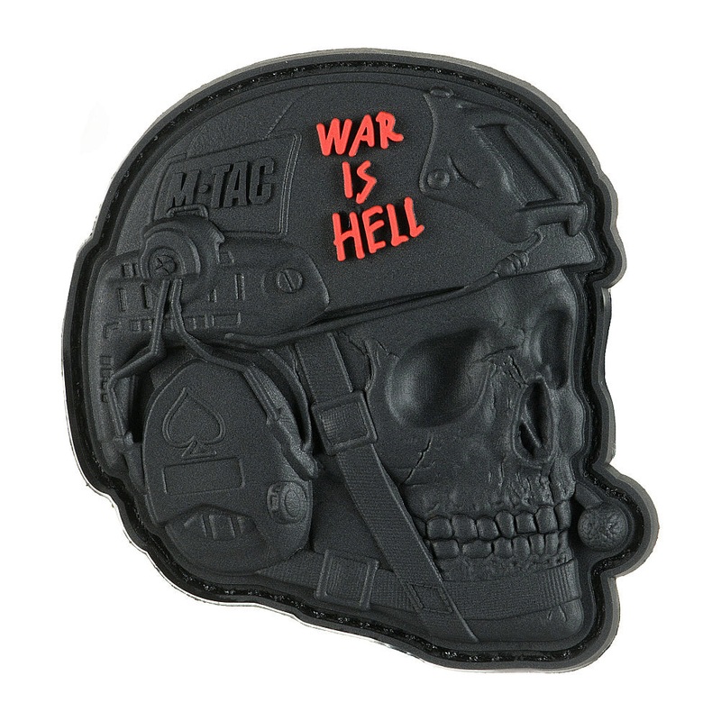 M-Tac 3D PVC Patch - War Is Hell - Black