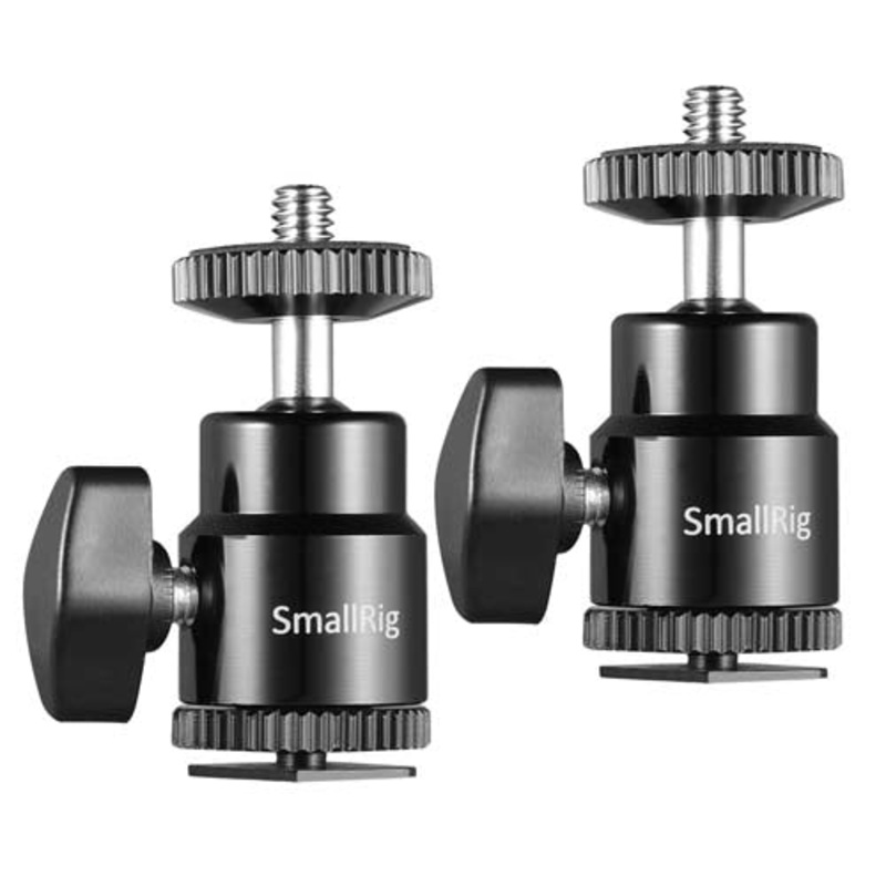 SmallRig 1/4" Camera Hot shoe Mount with Additional 1/4" Screw (2pcs Pack)2948