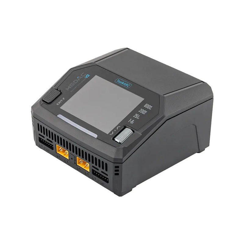 ToolkitRC M6DAC V2 Dual Channel 800W Smart Battery Charger with 65W USB-C Fast Charge