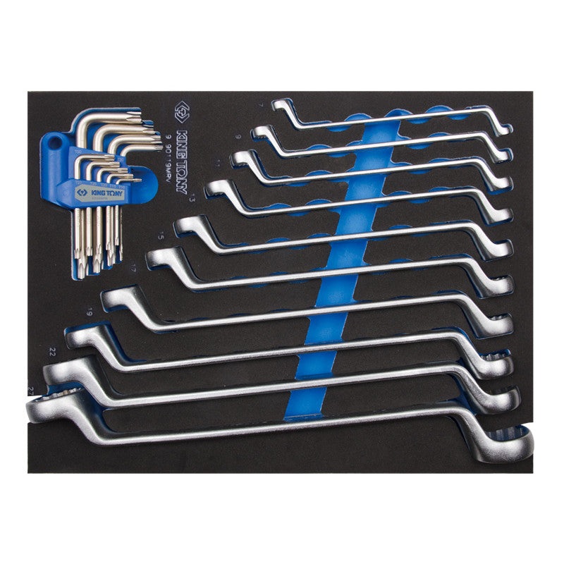 19-Piece Socket Wrench Set with Organizer Tray