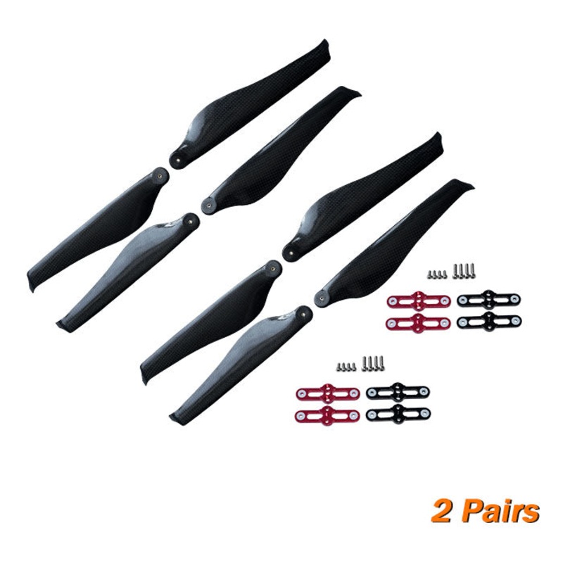 Quite 15 x 5'' Fold Propeller Carbon Fiber + PMI Aviation Bubble Composite Carbon Prop Lightweight for Agricultural Drone Photography Drones