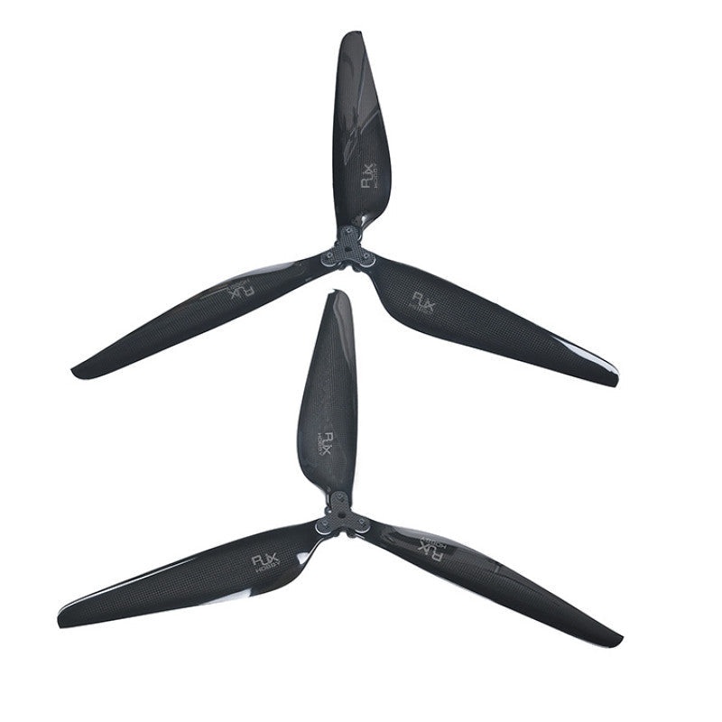RJXHOBBY Carbon Fiber Folding Propeller 3-Blade 30 x 10.5in Set, 4mm Hole, Copper Rings ID 5mm/4mm