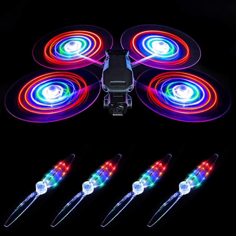 STARTRC LED Flash Light Propeller for DJI Mavic 3 Pro/Mavic 3 Series Rechargeable 5Color, 3 Modes, Low Noise Night Flight LED Propellers