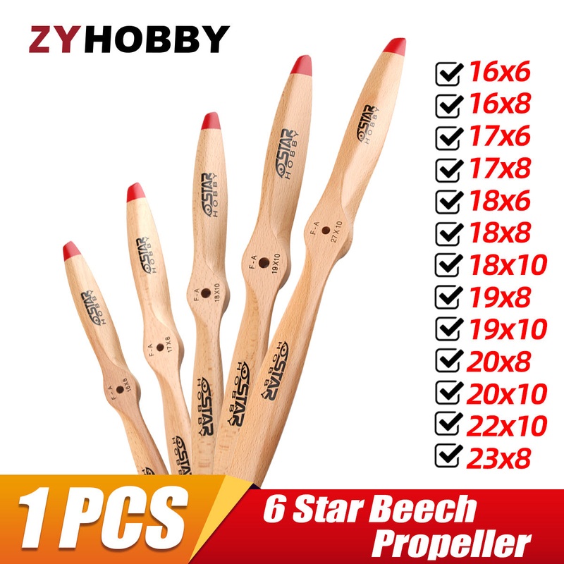 16-32 6Star Wooden Propeller 16inch to 32inch for Choose