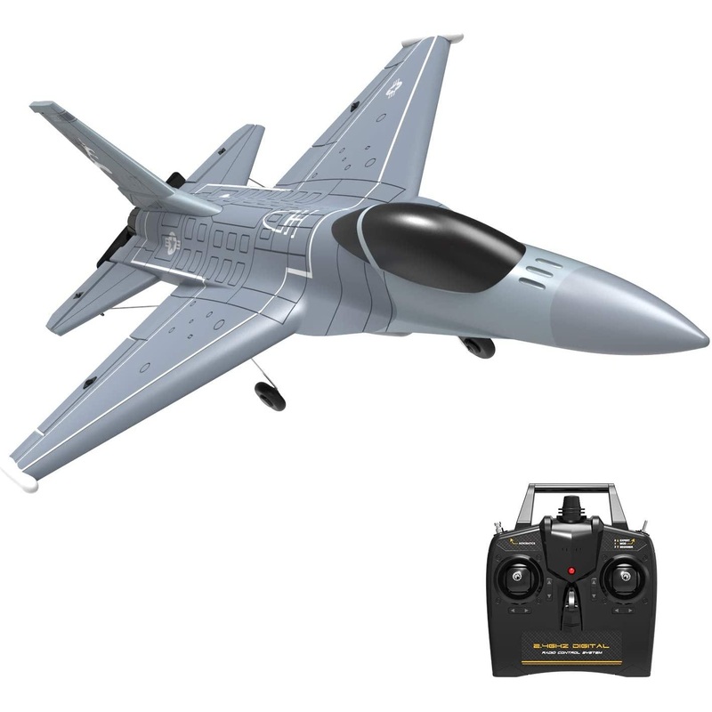F16 Falcon RC Airplane - 2.4G 6-Axis 365mm Wingspan EPP One Key Return Aerobatic Fixed-wing Trainer RTF for Beginners With 2 battery
