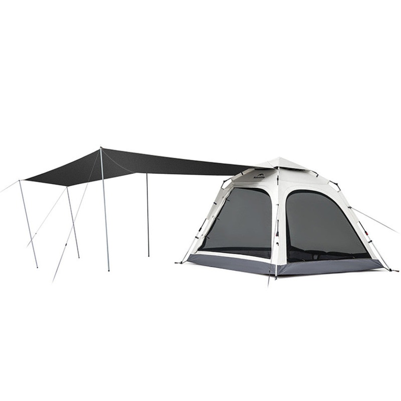 Naturehike Ango Automatic 3-Person Tent with Canopy, Gray