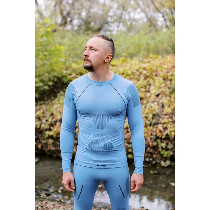 Tramp Active Men's Thermal Underwear Set (Shirt + Pants) - Blue, S/M
