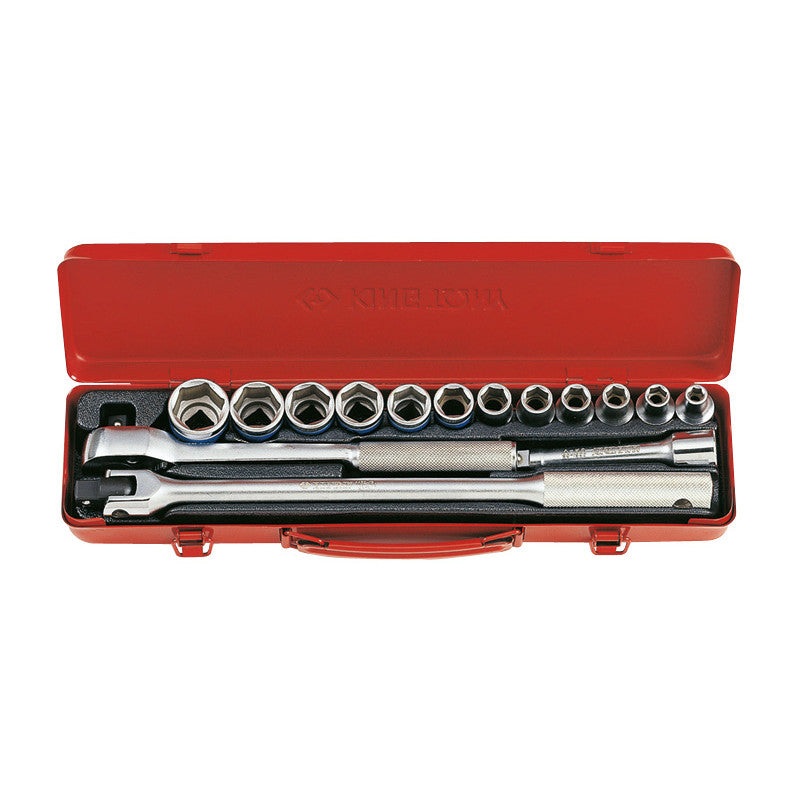 1/2" Socket Set 8-27mm, 15 Pieces
