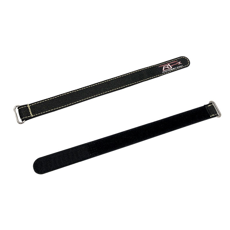 RJXHOBBY 2pcs Kevlar Battery Strap with Electroplated Metal Buckle, 16mm Width, 100-400mm Length