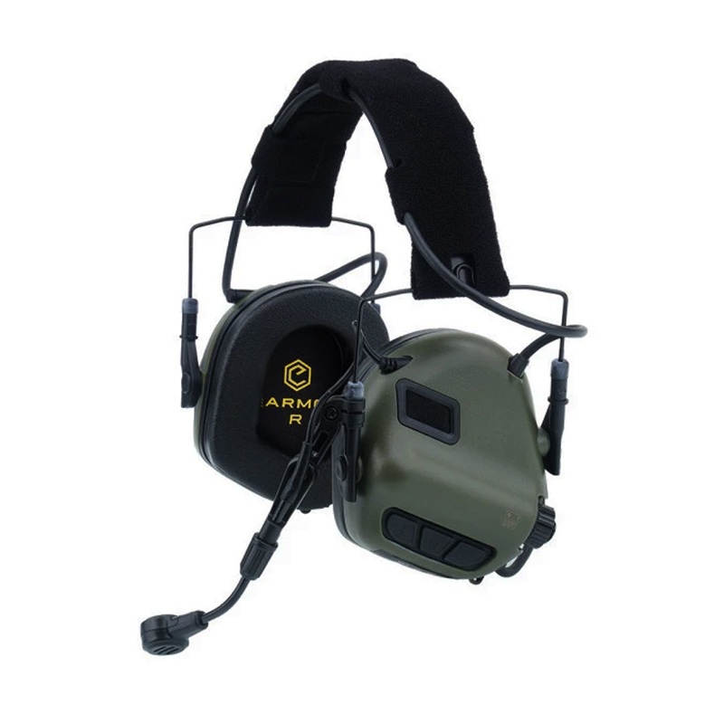 G-Earmor M-32 Olive Active Shooting Headphones with Headset