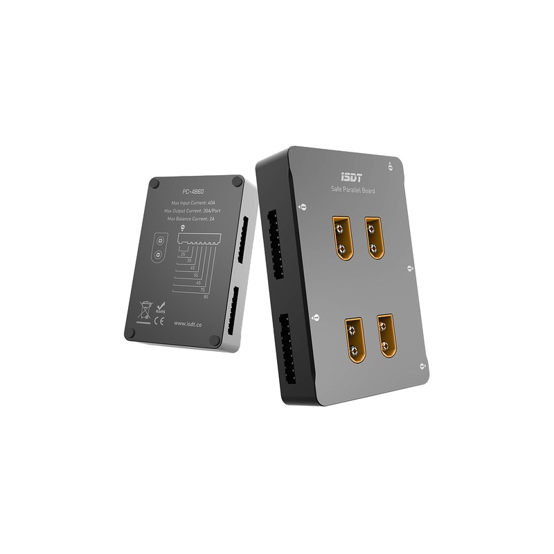 ISDT PC-4860S LiPo Parallel Charging Board XT60 Safe Charge Balance Plate for 1-8S Batteries