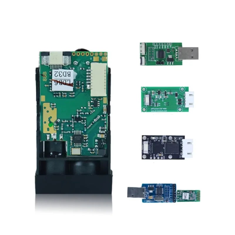 JRT MB2A 60m Modbus RTU Laser Distance Sensor Module for PLC/Arduino, RS485, Class II, 1mm, 3Hz, DC 2.5~3.3V