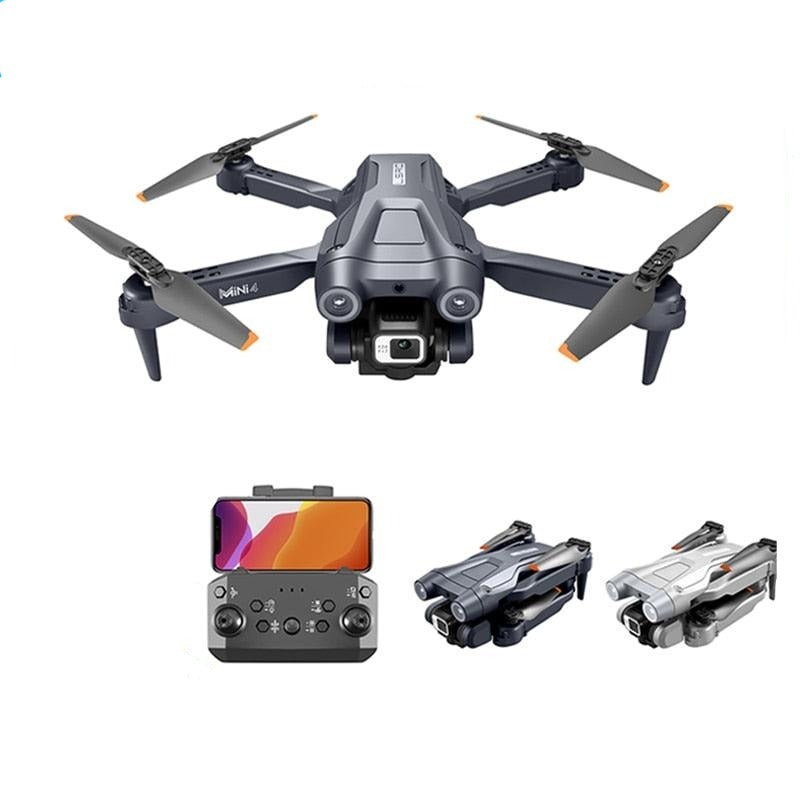KBDFA MINI4 Drone - 4K HD Camera Z908 Dron Remote Control Drones RC Helicopters Gift 2.4G WIFi Obstacle Avoidance Quadcopter Toys Grey-1080P-Bag-1B