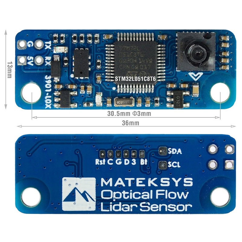 MATEK 3901-L0X - Mateksys OPTICAL FLOW & LIDAR SENSOR