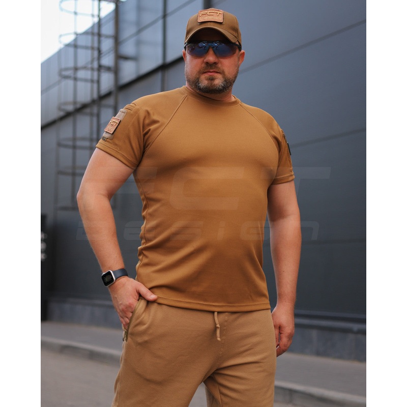 Performance Rugged T-Shirt with CoolPass Pocket in Coyote