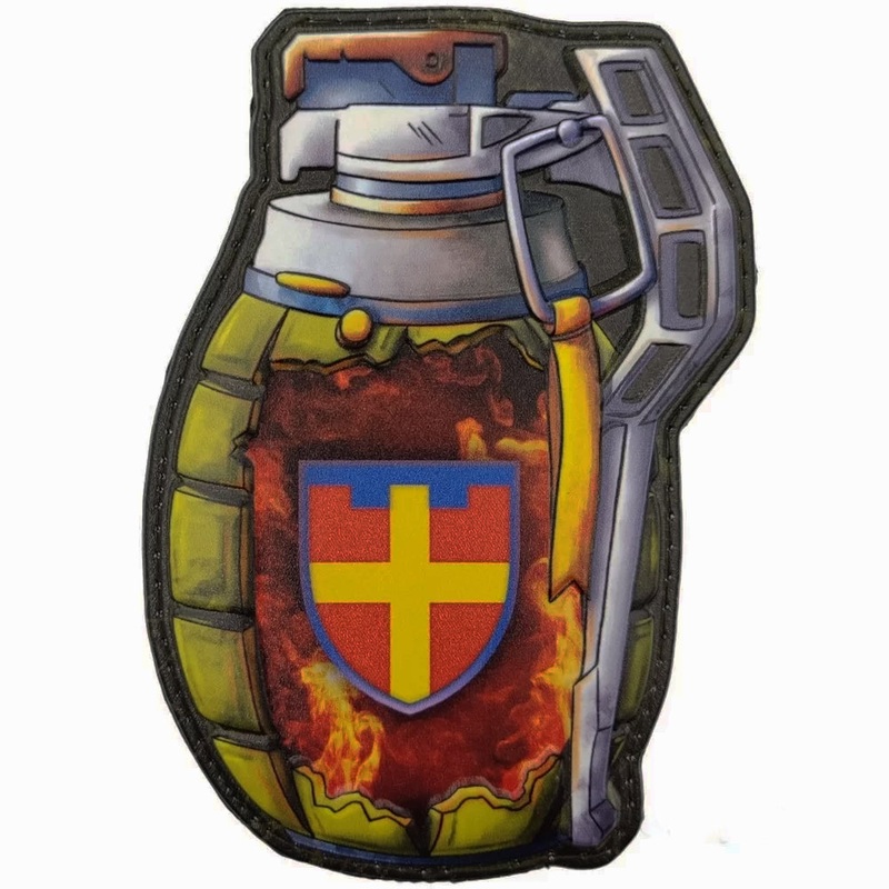 PVC Patch Grenade 115th Brigade of the Armed Forces, Yellow