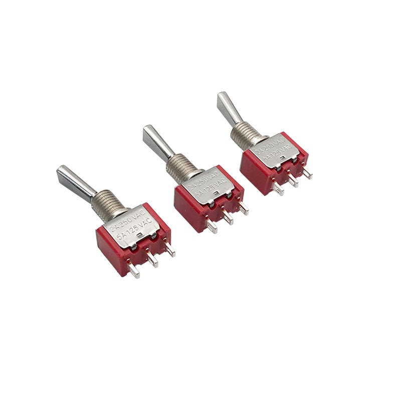 RJXHOBBY 2pcs 3-Position Reset Switch 12mm Short Flat-Head for Radiomaster T16/T18 TX16S/TX18S RC Transmitters