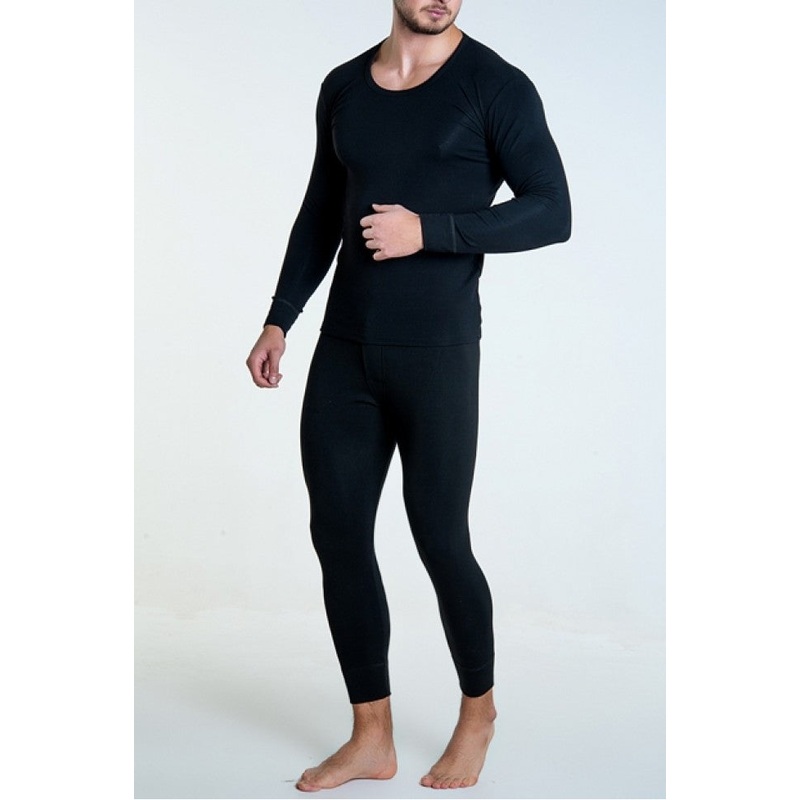 Jiber Black Thermal Underwear Made in Turkey
