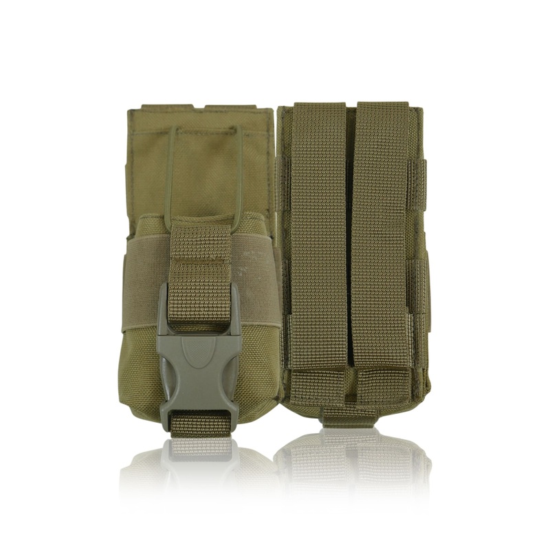 KIBORG GU Coyote Rugged Radio Pouch - Reliable Utility Accessory