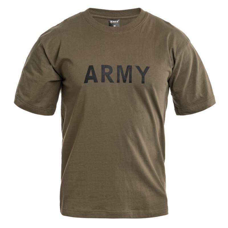 MFH Cotton T-Shirt "Army" in Olive