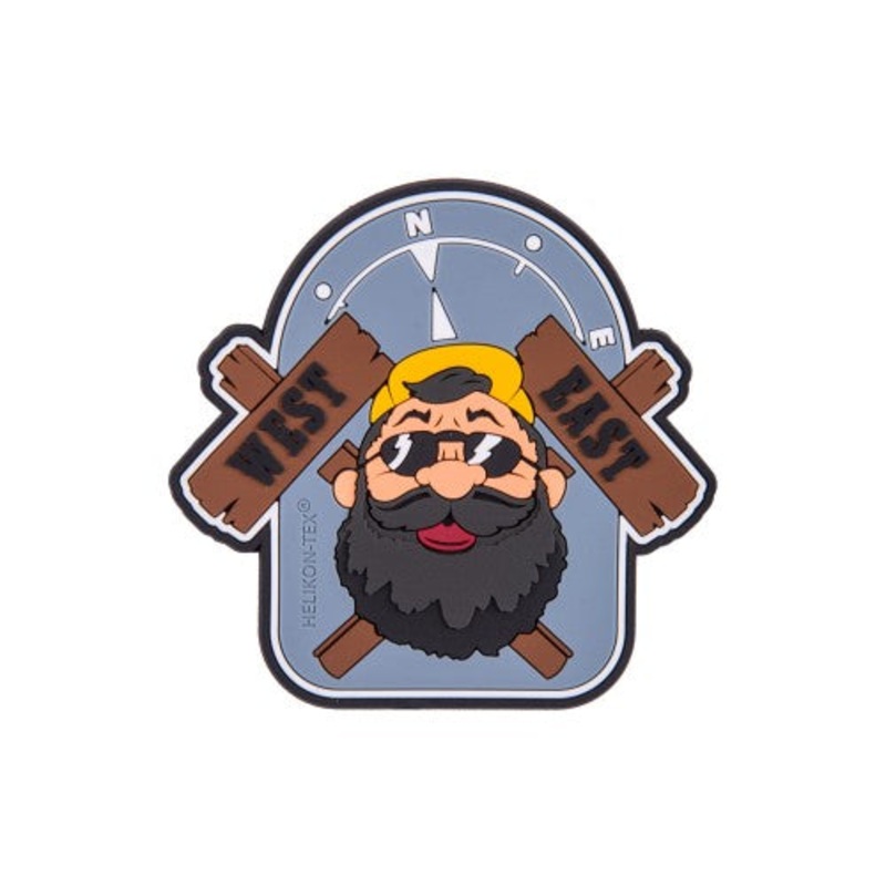 Helikon-Tex Velcro Patch "Beardman Outback", Shadow Grey