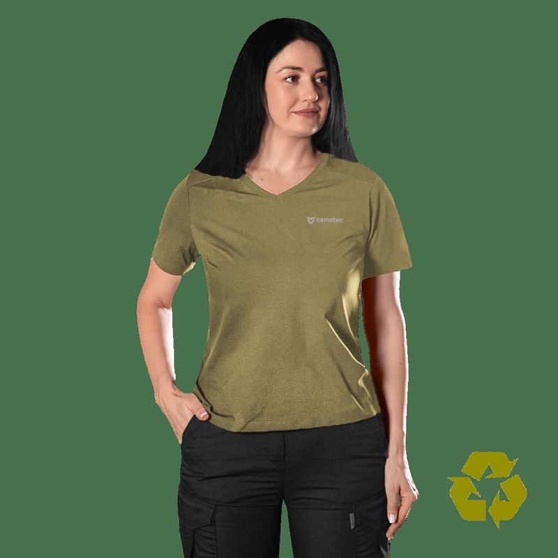 Pani Totem Logo V-Neck T-Shirt - Superior Comfort for Active Use