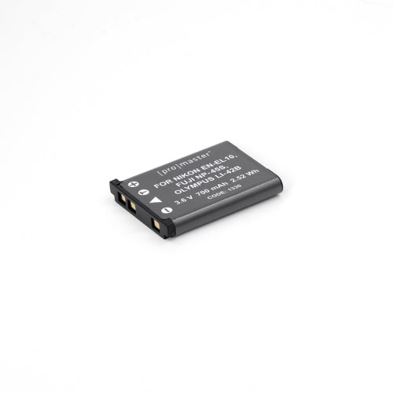 ProMaster Replacement Rechargeable Li-Ion Battery for Nikon EN-EL10, Fuji NP-45S, & Olympus LI-42B