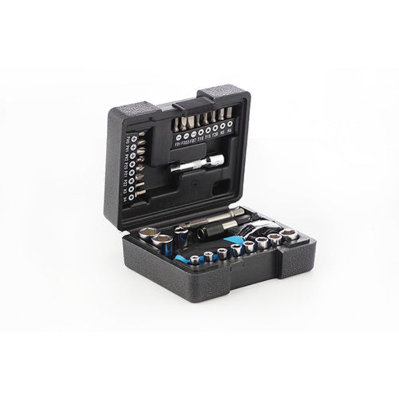 31-Piece 1/4" Drive CrV Ratchet Socket Tool Set, 72 Tooth